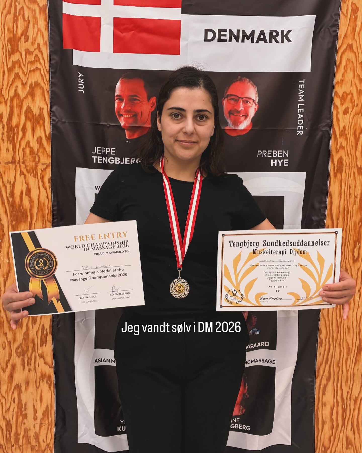 Nafiye Ballikaya med medalje og diplomer fra DM i massage 2026
